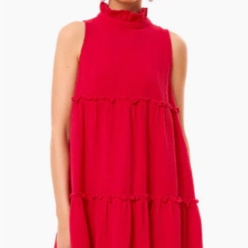 Pomander Place Red lightweight Gauze Morgan Dress - size XXL - good condition